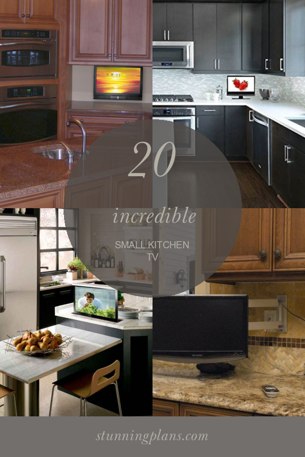 20 Incredible Small Kitchen Tv Home, Family, Style and Art Ideas